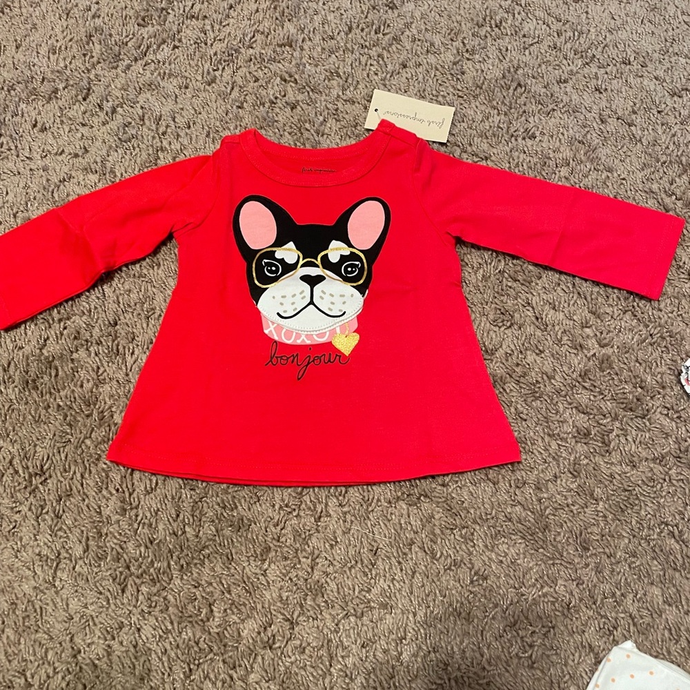 3-6 month shirt, never worn and new with tags